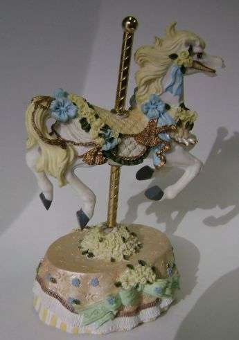 HERITAGE HOUSE CAROUSEL PONY MUSICAL TOY - COUNTY FAIR COLLECTION