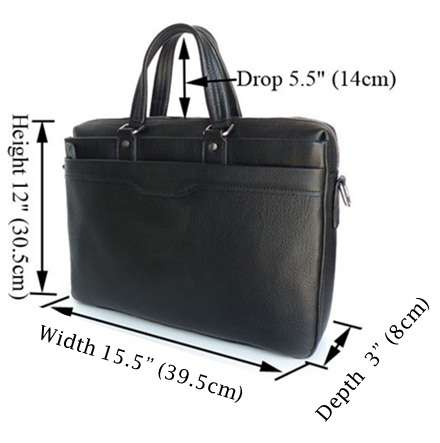 Genuine Leather Laptop, Tablet PC, iPad, Samsung Galaxy,  Acer Iconia, Asus Transformer, Blackberry Playbook, HTC Flyer, Motorola Xoom Briefcase Shoulder Bag for Men