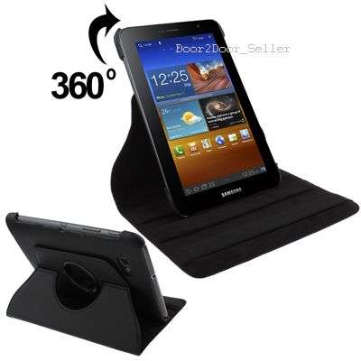 **Free STYLUS & SCREEN PROTECTOR + 7" Samsung 6200 Swivel CASE 360 Rotating Cover P6200 7.0 PLUS