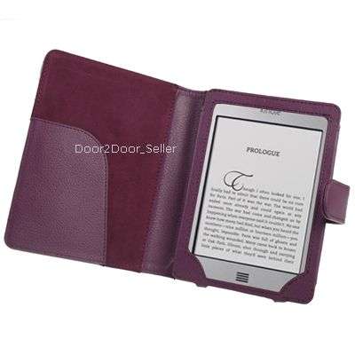 Kindle Touch/3G Leather Book Case - Cover Available in MANY COLOURS!! Black, Red, Purple