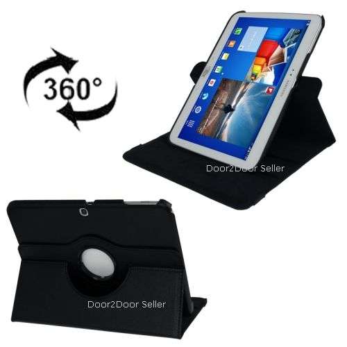 Samsung TAB 3 P5200/5210, 10.1" COLOURS Case Swivel Rotating Cover