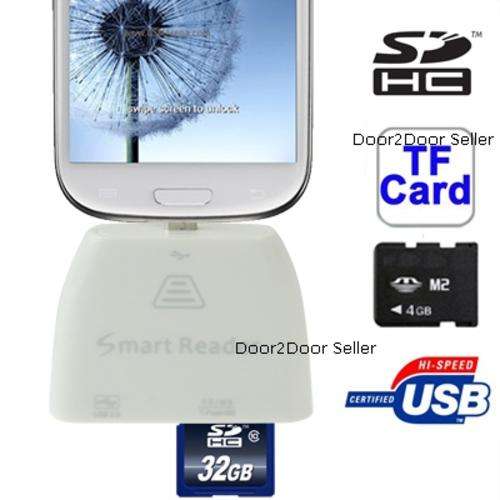 USB/SD Card Reader OTG for Sony/Samsung TAB 3, Note 8.0, S4, S3, Note 3,2