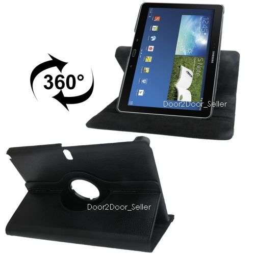 Samsung Note 2014 - 10.1" Case - Swivel Rotating Leather in Colours