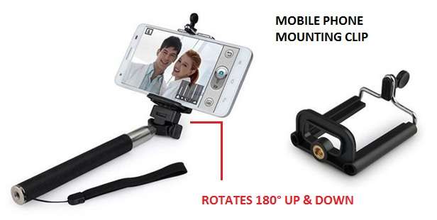 Handheld Selfie Stick Extendable Monopod
