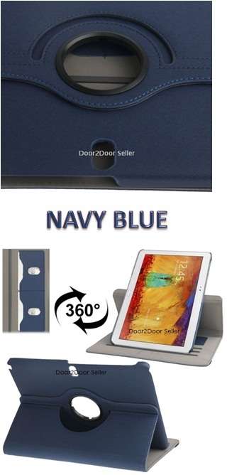 2014 Note 10.1" Samsung Galaxy Case - Swivel Rotating Case in Colours