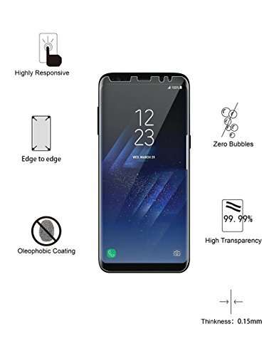 Samsung S8 PLUS Tempered Glass 9H Case Friendly Screen Protector 3D Arc IN STOCK