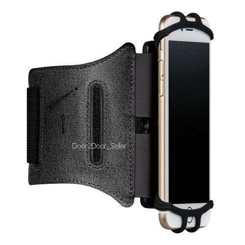 VUP Running Armband for Phone - 180` Screen Rotate, key pocket, quick release