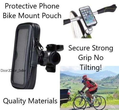 Handle Bar Phone Mount for Bike/Cycle (LARGE Case)