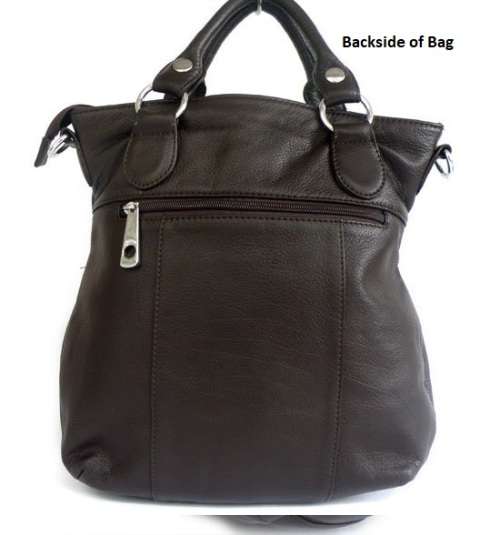 Genuine Leather Brown Petite Design Ladies Hand Bag Female Shoulder Strap