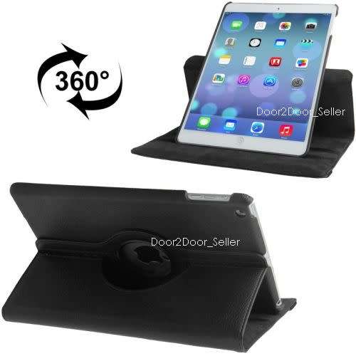 9.7" iPad 6 (2018) Case Swivel Rotating Leather Cover in Colours