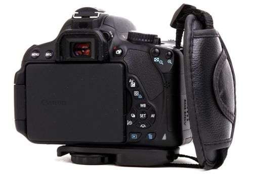 Camera Hand Grip Black Leather Strap