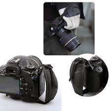 Camera Hand Grip Black Leather Strap