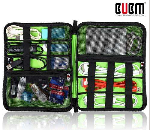 BUMB Case Large - Travel Electronic Accessory Bag - Blue