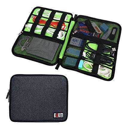 BUMB Case Large - Travel Electronic Accessory Bag - Blue