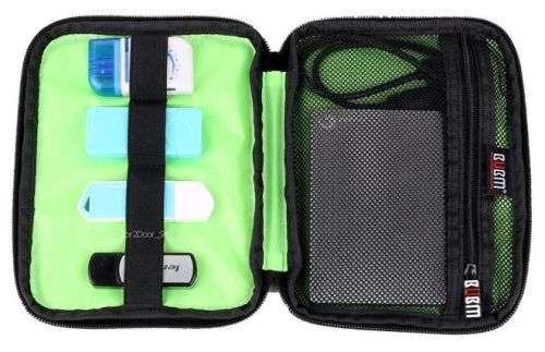 Cable and Charger Storage Organizer Case BUBM (SMALL)