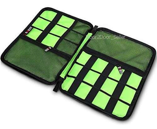 BUMB Case Large - Travel Electronic Accessory Bag - Blue