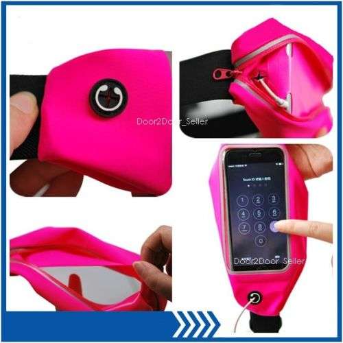 Waist Band Case for Phone, Keys when Running or at Gym Pouch Holder