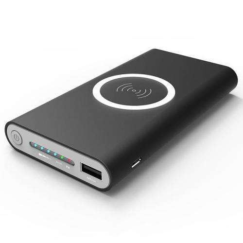 10 000mah Wireless Power Bank Fast Charge External Battery for Multiple Electronic Device