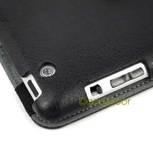 Case for iPad 3 & iPad 2 Cover + Stylus - 360 Rotating Swivel iPad Case