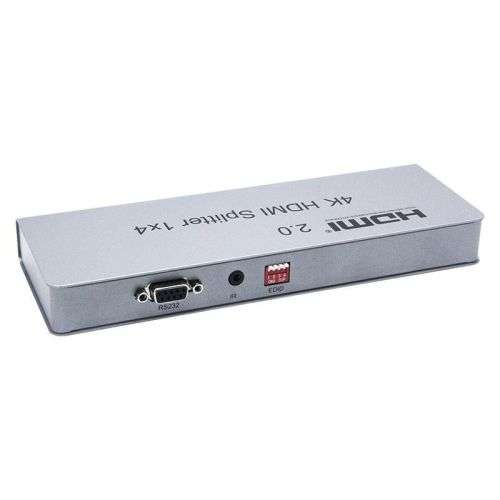4 Port Out HDMI Splitter 4K v2.0 Ultra HD / 60Hz / IR / EDID / RS232 / PC / HDCP 2.2