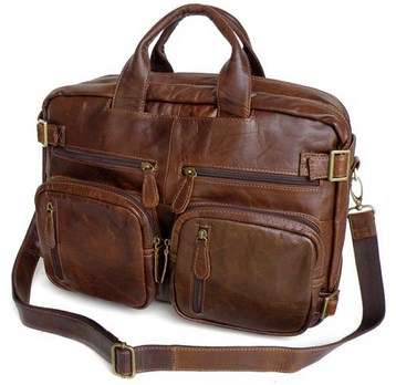 *Free Courier Delivery!!* Genuine Leather - Backpack Laptop Briefcase, iPad Bag Men