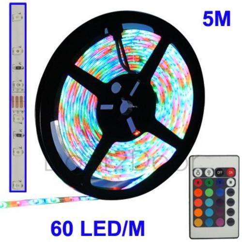 4x 5M Waterproof Multicolour LED Strip Light + 2x 12V AC Adapter & Remote control & 3M ext cable