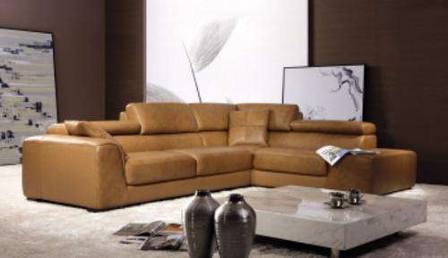 BORNEO | TAN LEATHER CORNER SOFA LOUNGE SUITE | RESERVED FOR CLIENT: ANNABELA