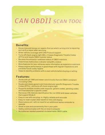 Viecar CY300 V1.5 Diagnostic Tool Code Reader for All OBD2 Protocols