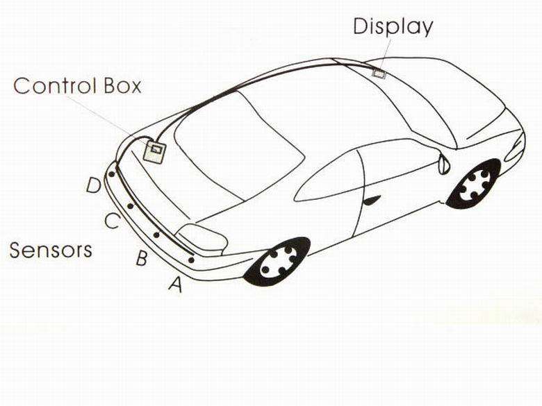 CAR REVERSING SENSOR KIT.  FREE DELIVERY