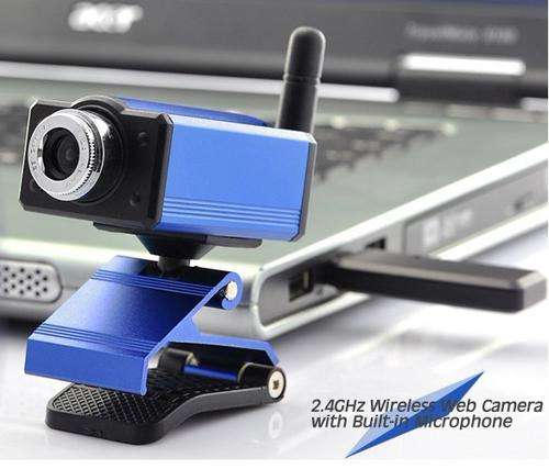 2.4GHz Wireless Webcam with Built-in Microphone - 100 meters Transmission range