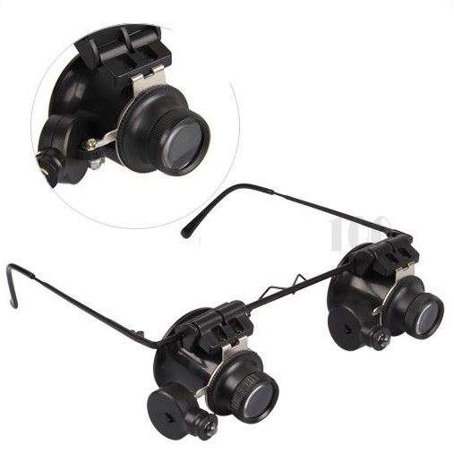 Jeweller's Watch Repair Glasses 20X Magnifying Lens with LED Light *free delivery*