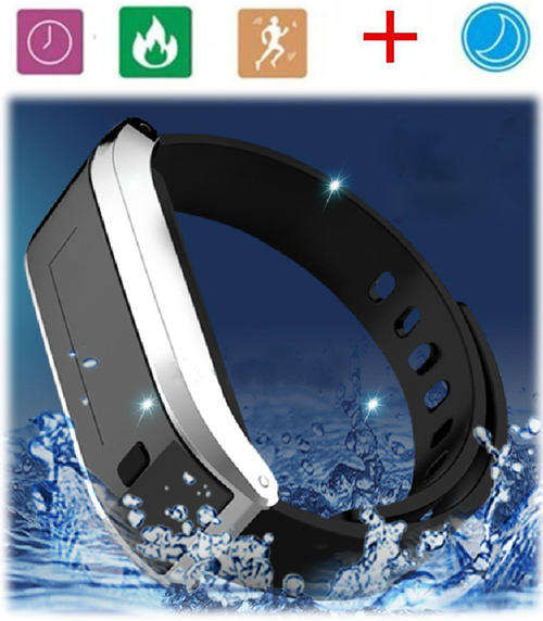 Bluetooth Bracelet Smart Wristband Fitness Sport Monitor Watch ANDROID/APPLE IOS BLACK FREE DELIVERY