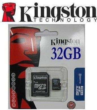 32GB  KINGSTON MICRO SD CARD WITH ADAPTER.  INCLUDING FREE DELIVERY