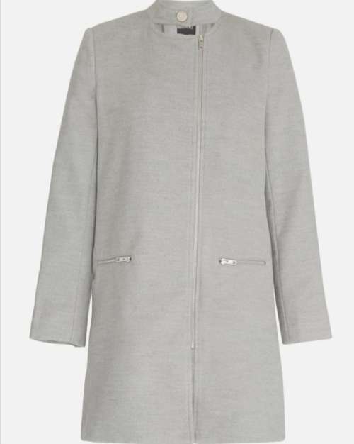 C(INCH) Grey Biker - Style Coat ( Winter Coat)