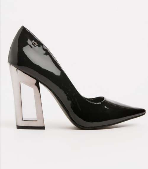 Miss Black Storm Court Heels