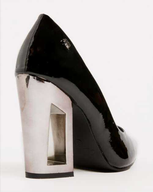 Miss Black Storm Court Heels