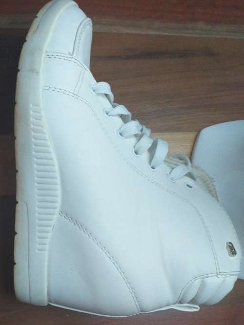 Miss Black Wedge High Ankle Sneakers ( Excellent condition)