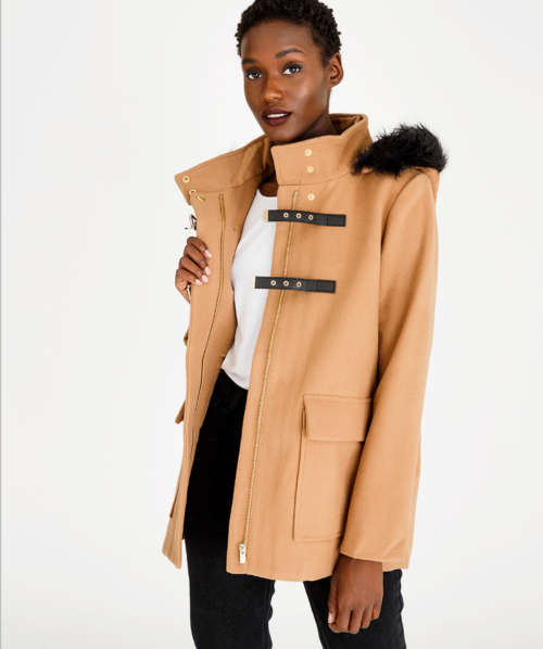 Style Republic Hooded Duffle Coat