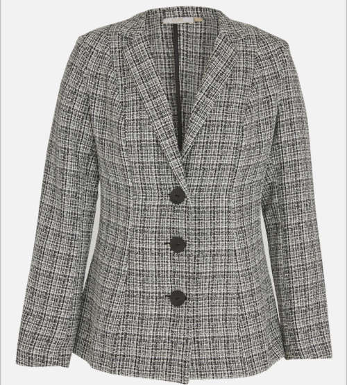 EDIT Grey Regular Straight Cut Polyester & Fit Blazer Suit