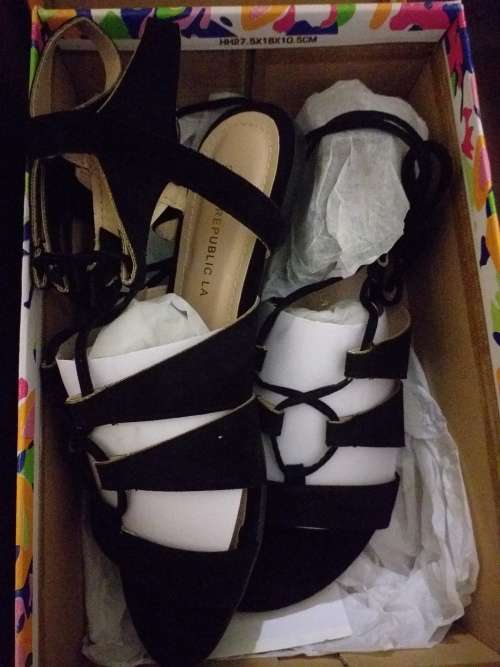 Sole Candy Black Sandals