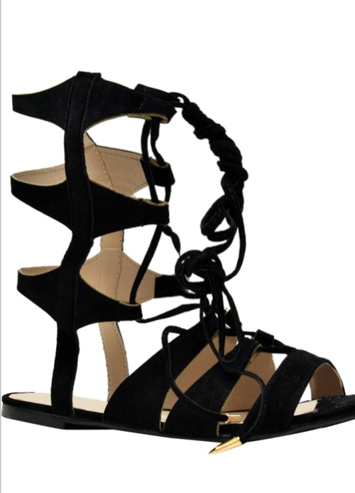 Sole Candy Black Sandals
