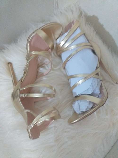 Gold Gladiator  Designer  Sandals (Authentic Genuine