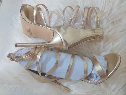 Gold Gladiator  Designer  Sandals (Authentic Genuine