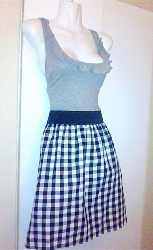 Beautiful Short Check Dress with Elasticated Waist HOT!!!!! * SPECIAL*