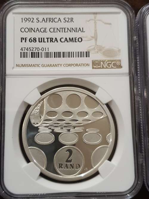 1992 SILVER R2 COINAGE CENTENNIAL NGC PF 68 UC