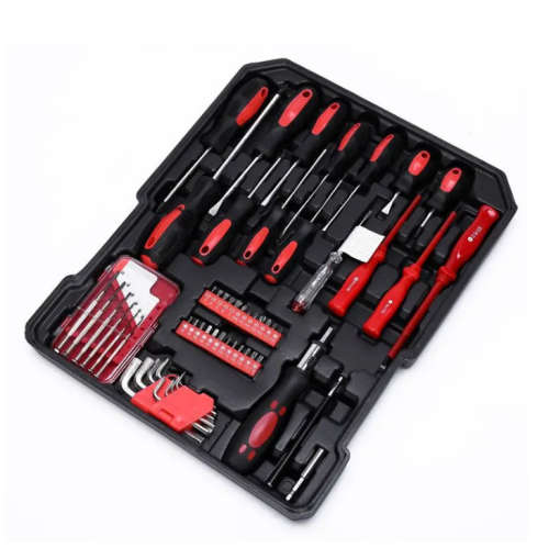 187 Piece Hand Toolbox Kit Set With Trolley Case