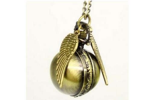 Harry Potter golden snitch necklace watch ( batterys not working)