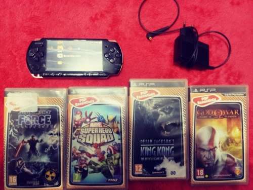 PSP 3000 good condition with 4 games