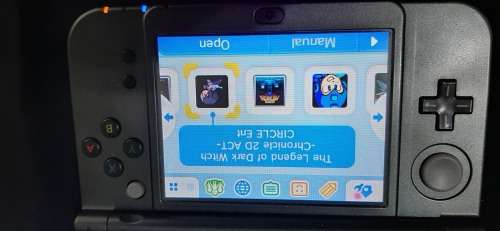 New Nintendo 3D XL ( has a small craxk on the right upper screen corner)