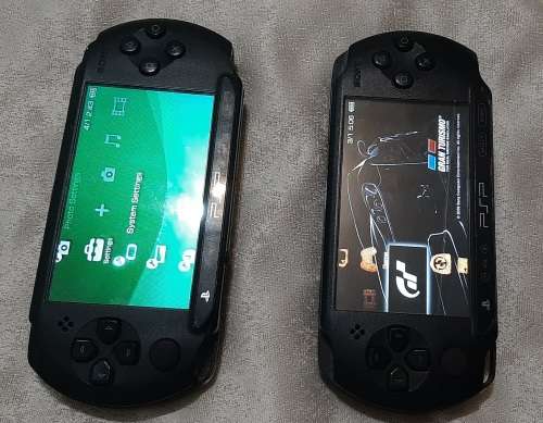 PSP Street x 2 has lots of sctatches but works 100%. ( One Charger)